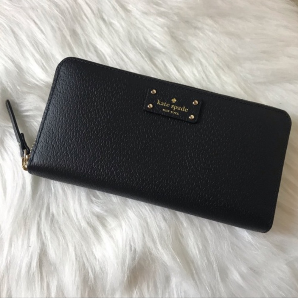NWT Kate Spade Black Grove Street Neda Wallet
